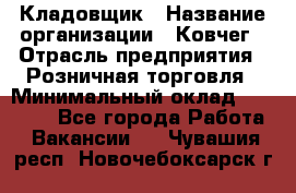 Кладовщик › Название организации ­ Ковчег › Отрасль предприятия ­ Розничная торговля › Минимальный оклад ­ 25 000 - Все города Работа » Вакансии   . Чувашия респ.,Новочебоксарск г.